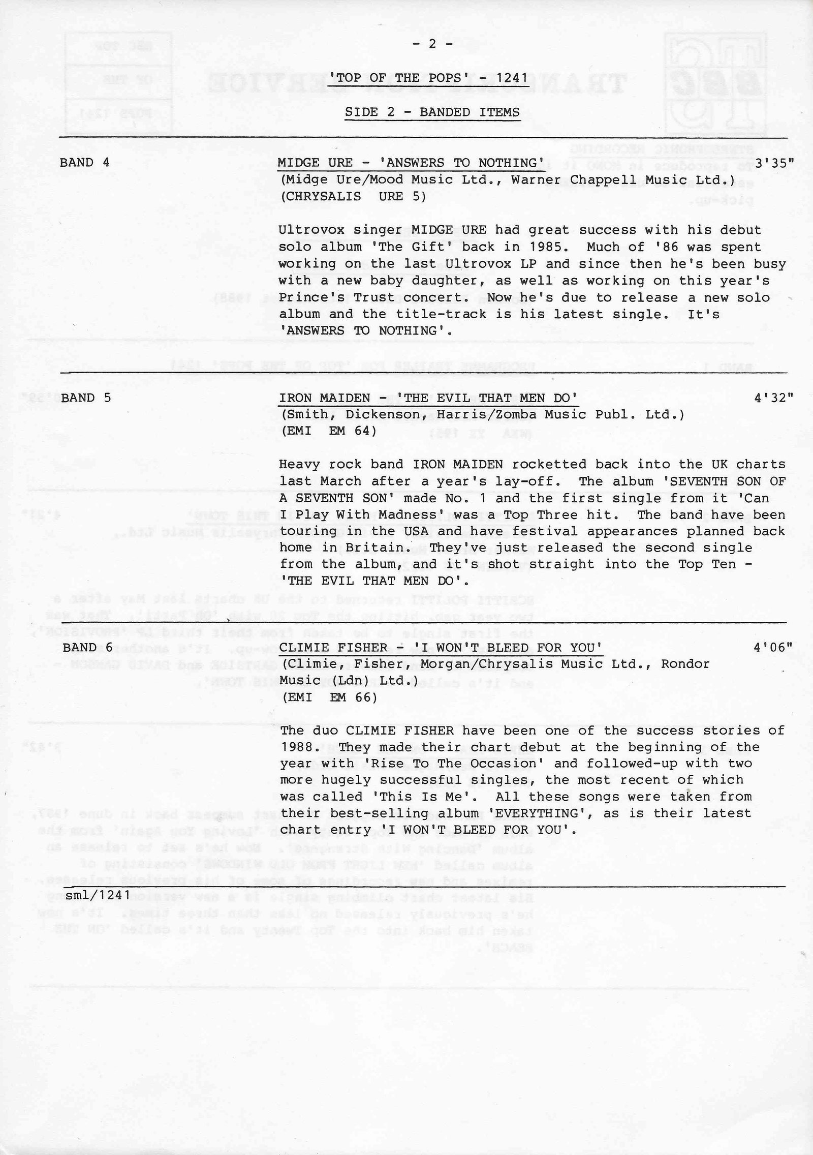 Inserts from 159637 - S